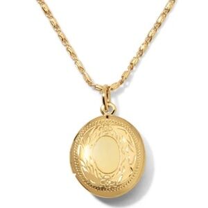 NEW Vanessa Mooney Locket Chain Necklace THE BELLA LOCKET NECKLACE GOLD